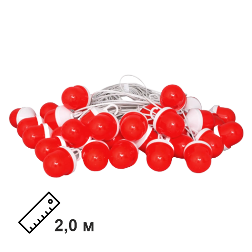 Сигнальная гирлянда из фонарей ФС-12 с шагом 2,0 м